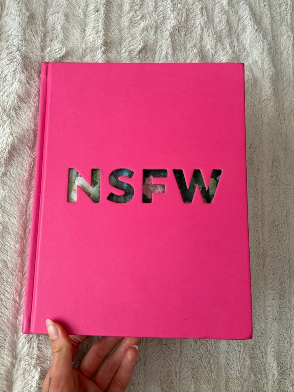 NSFW Hot Pink Hardcover Book